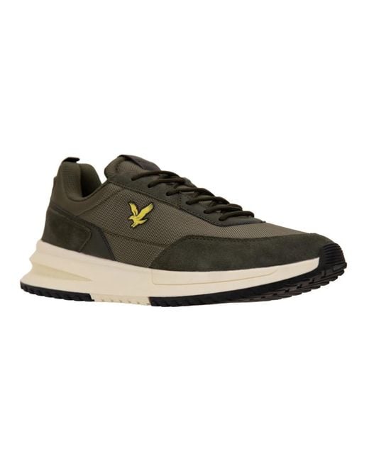 Lyle & Scott Green Sneakers for men