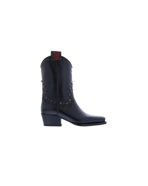 DSquared² Blue Cowboy & Biker Boots