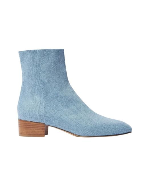 Scarosso Blue Heeled Boots