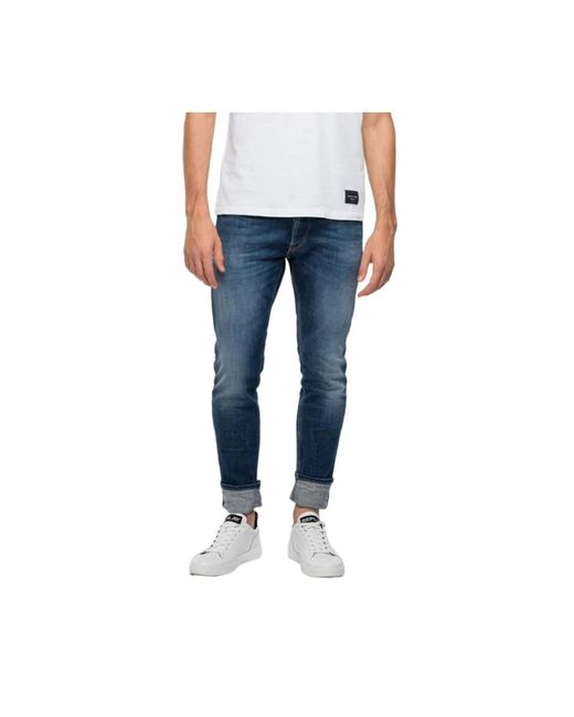 Replay Blue Skinny Jeans for men