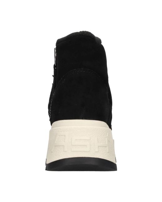 Ash Schoenen ,Zwart ,Suède Laarzen Zwart in het Black
