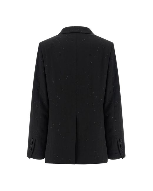 Herno Black Micro Sequin Blazer