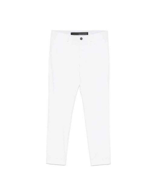 Rrd White Slim-Fit Trousers for men