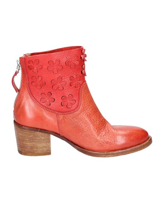 Moma Red Heeled Boots
