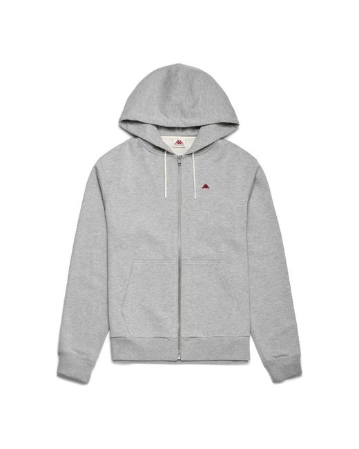 Kappa Hoodies & Sweatvesten ,Grijs ,Katoen Portos Hoodie, Grijs Marl in het Gray voor heren