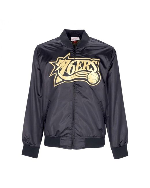 Mitchell & Ness Satinjacke in Blue für Herren