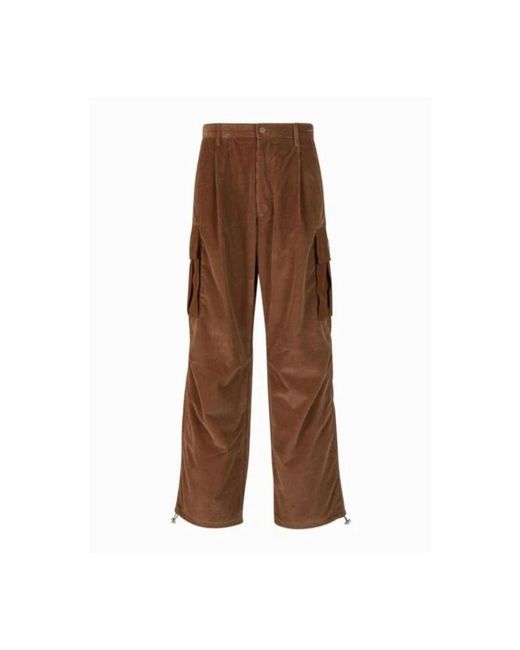 Pantaloni eleganti uomo di Moncler in Brown da Uomo