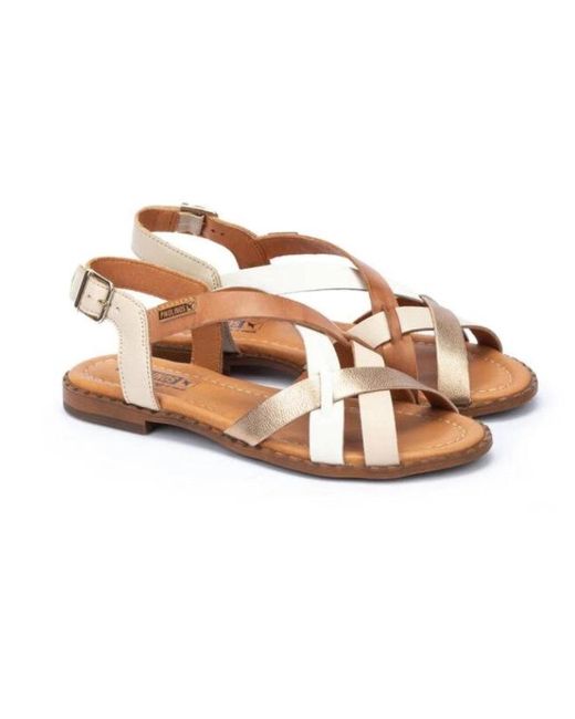 Pikolinos Brown Flat Sandals