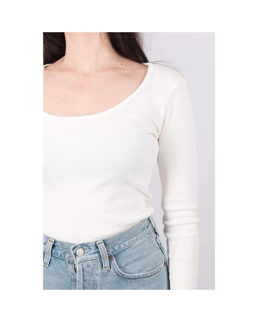 Citizens of Humanity White Long Sleeve T-Shirts