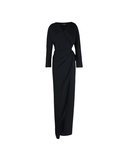 Cortana Black Wrap Dresses