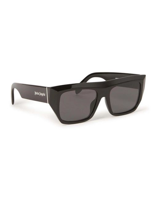 Palm Angels Black Schwarz/graue katze sonnenbrille