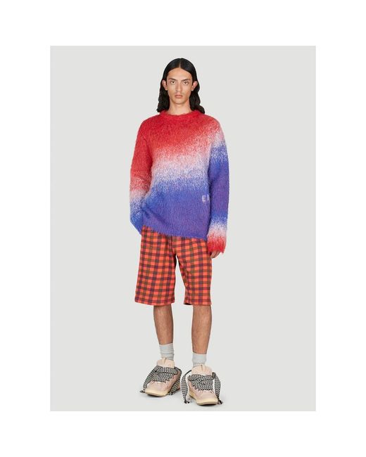 ERL Red Casual Shorts for men