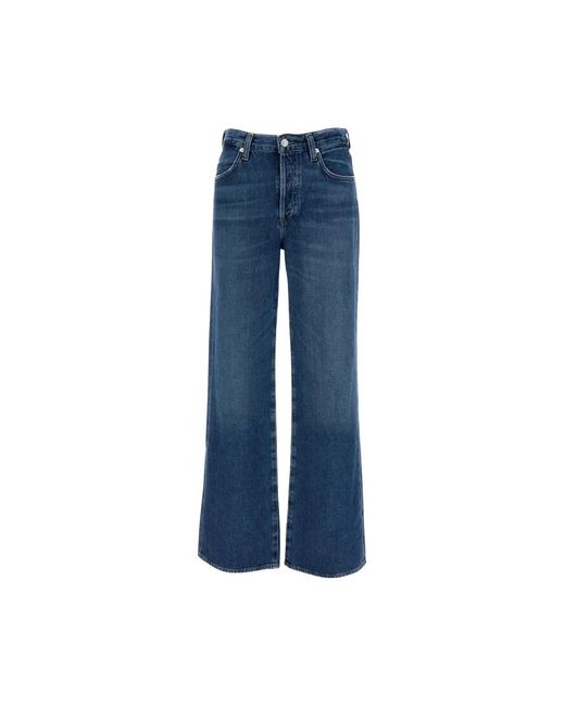 Citizens of Humanity Blue Wide Jeans