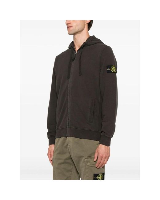 Stone Island Black Zip-Throughs for men