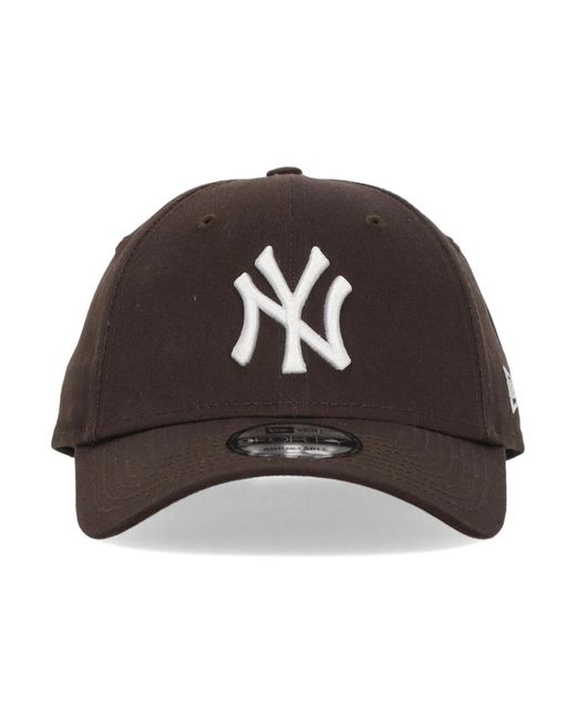 KTZ Accessoires ,Bruin ,Katoen Mlb League Essentieel Gebogen Hoed Bruin/Wit in het Brown