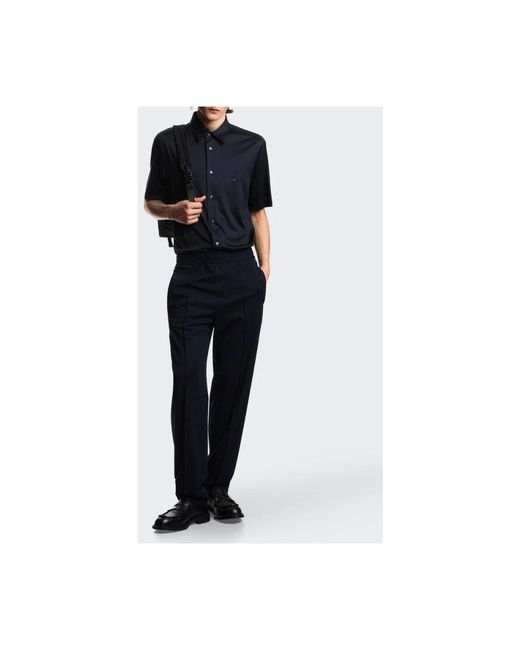 Emporio Armani Blue Short Sleeve Shirts for men