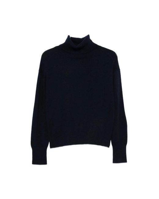 Semicouture Blue Turtlenecks