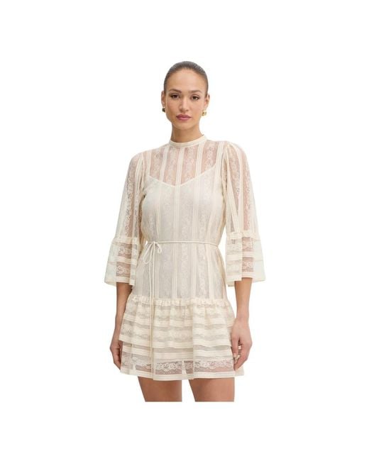 Twinset Natural Short Dresses