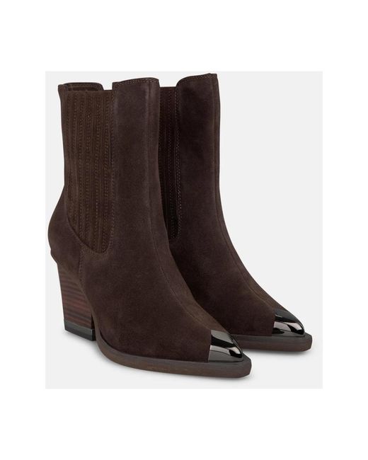 Alma En Pena. Brown Cowboy & Biker Boots
