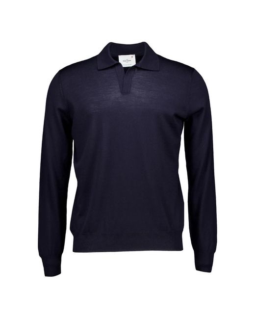 Gran Sasso Blue Polo Shirts for men