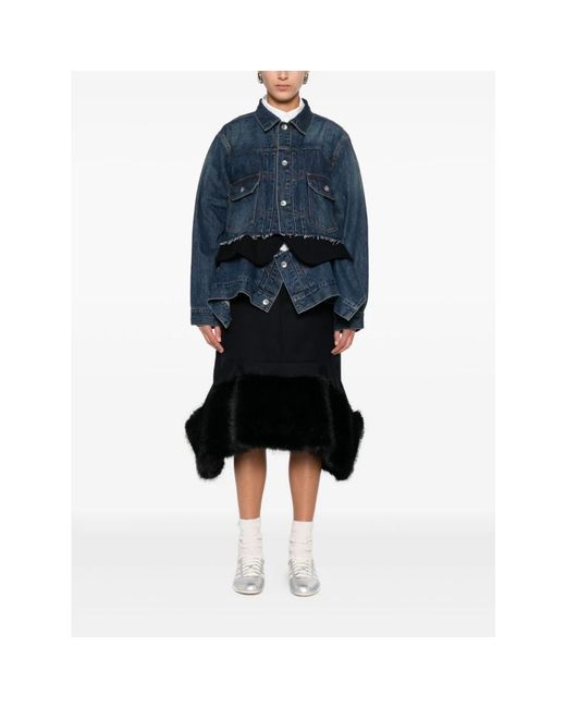 Denim Jackets Sacai de color Blue
