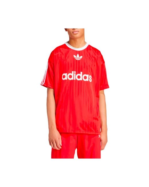 Adidas Sportliches kurzarm-t-shirt in Red für Herren
