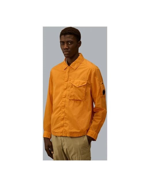 C P Company Orange Light Jackets for men