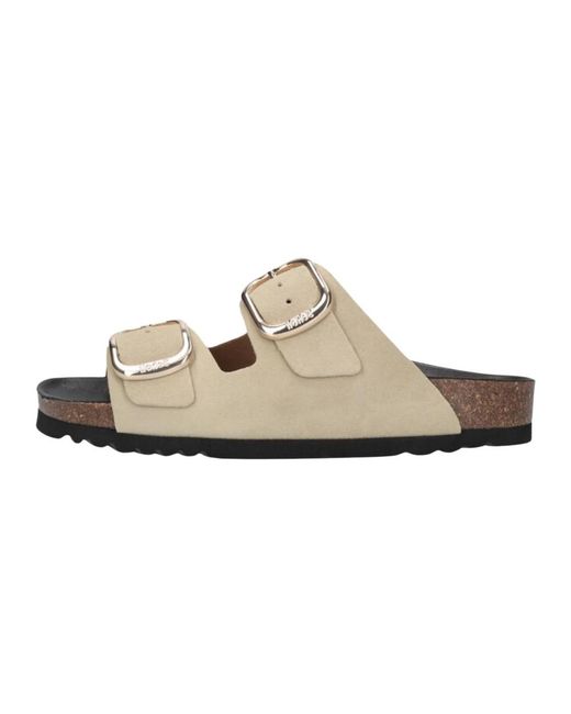 Scholl Schoenen ,Leer Noelle Slippers in het White
