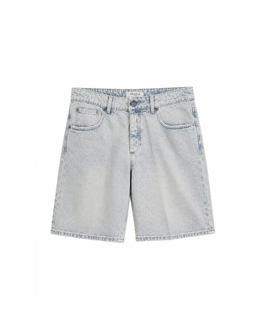 BE ABLE 26S-Tomgrey Denim Shorts in het Gray voor heren