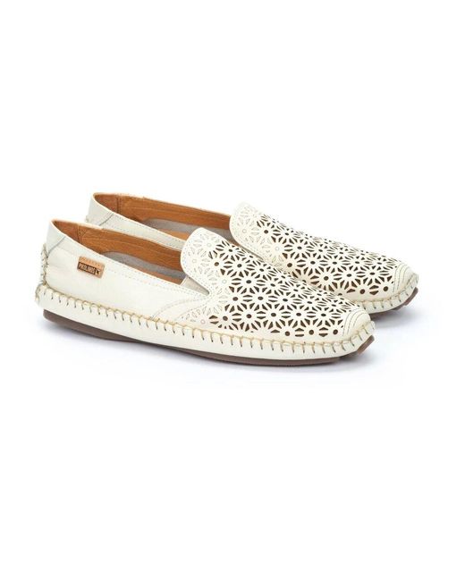 Pikolinos Perforierter sommerloafer - off white,perforierter sommerloafer - braun,grüner -loafer mit perforation