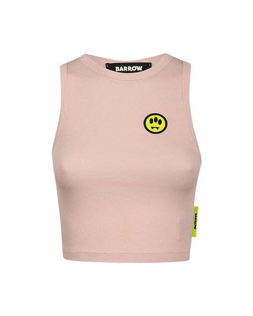 Sleeveless Tops di Barrow in Pink