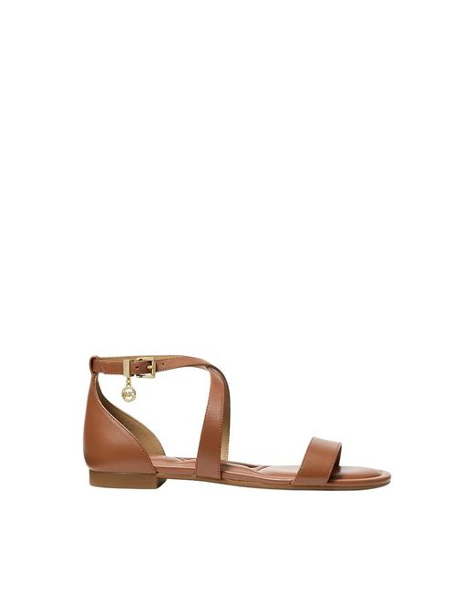 Michael Kors Brown Flat Sandals