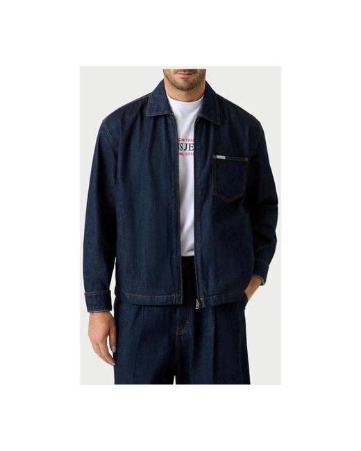 Guess Blue Denim Jackets for men