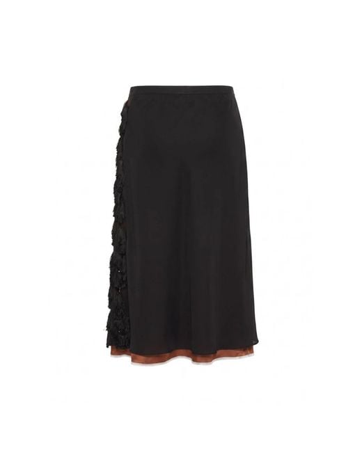 Marni Midi Rok in het Black