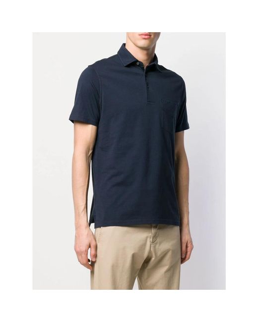 Aspesi Blue Polo Shirts for men