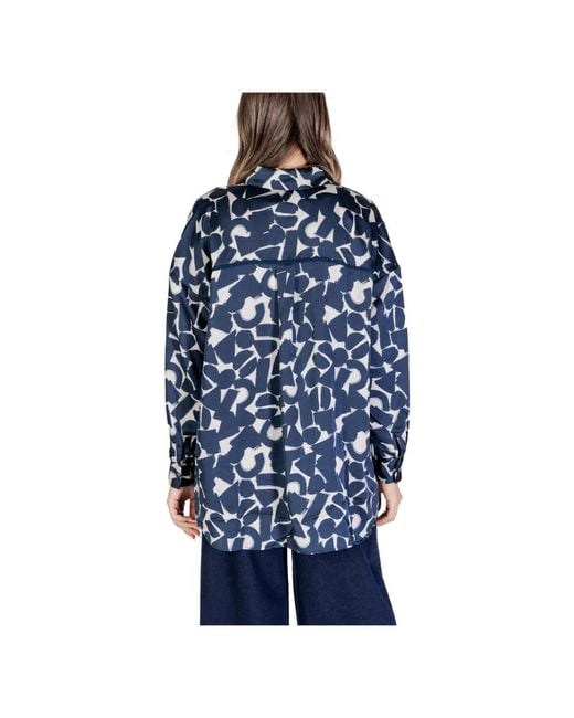 Blouses & shirts > shirts Ichi en coloris Blue