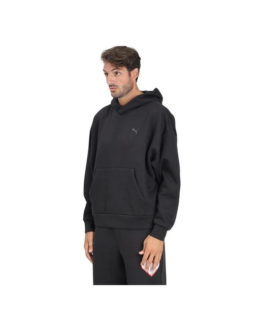 PUMA Schwarzer Hoodie Garderobe Essential Pullover in Black für Herren