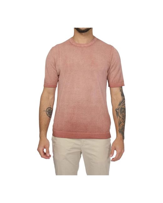 Alpha Studio Pink T-Shirts for men