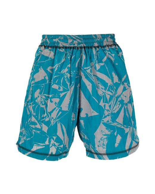 Aries Blue Casual Shorts for men