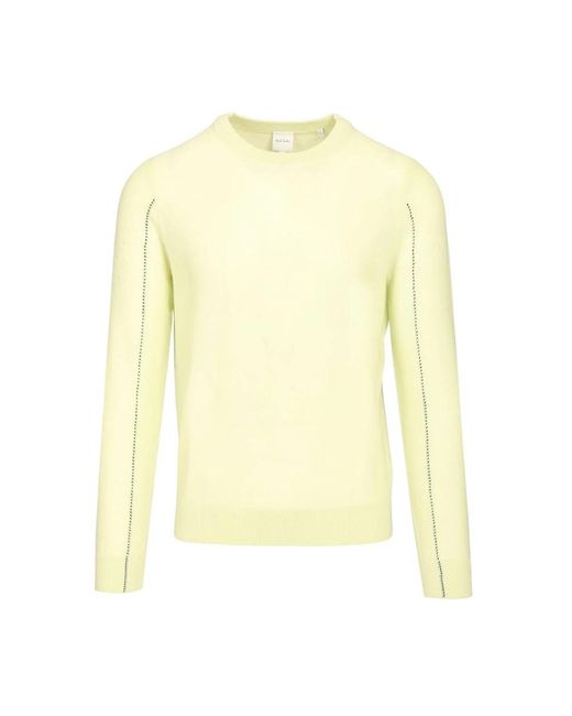 Paul Smith Yellow Round-Neck Knitwear for men