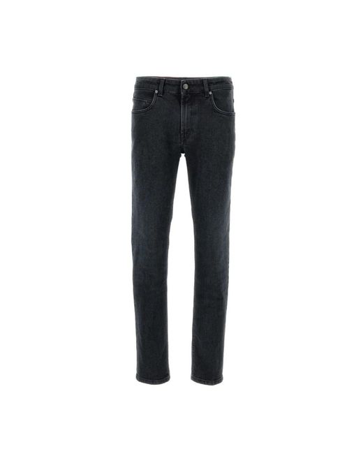 Fay Black Slim-Fit Jeans for men