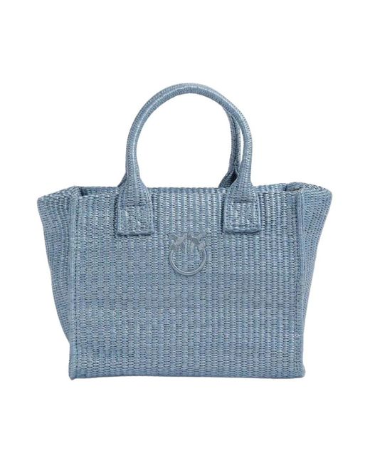 Pinko Blue Tote Bags