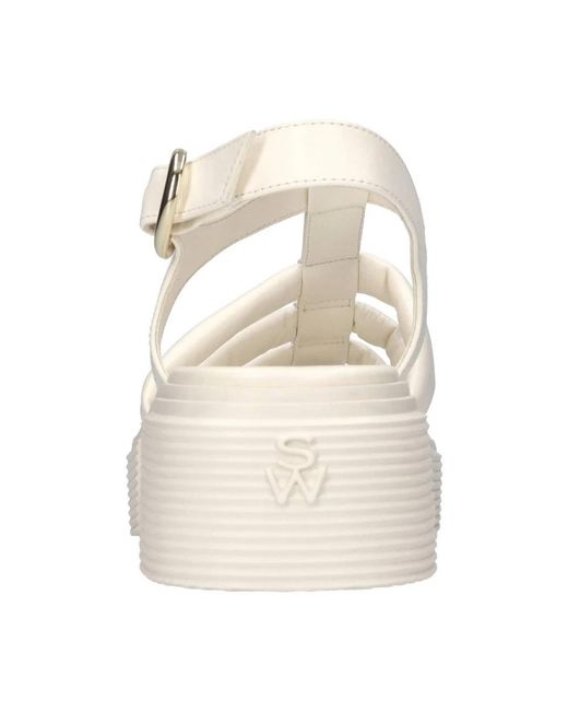 High Heel Sandals Stuart Weitzman de color Metallic