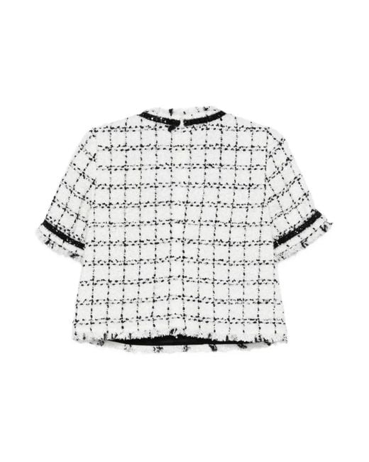 Karl Lagerfeld Boucle Top in het Gray