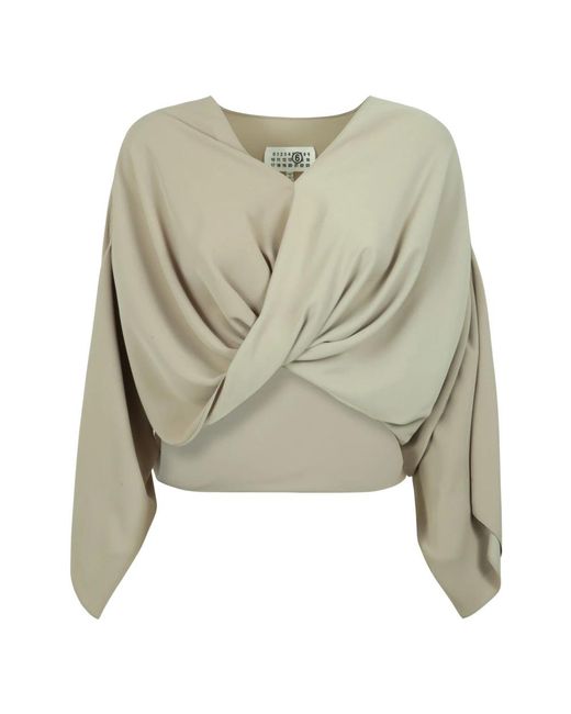 MM6 by Maison Margiela Green Blouses