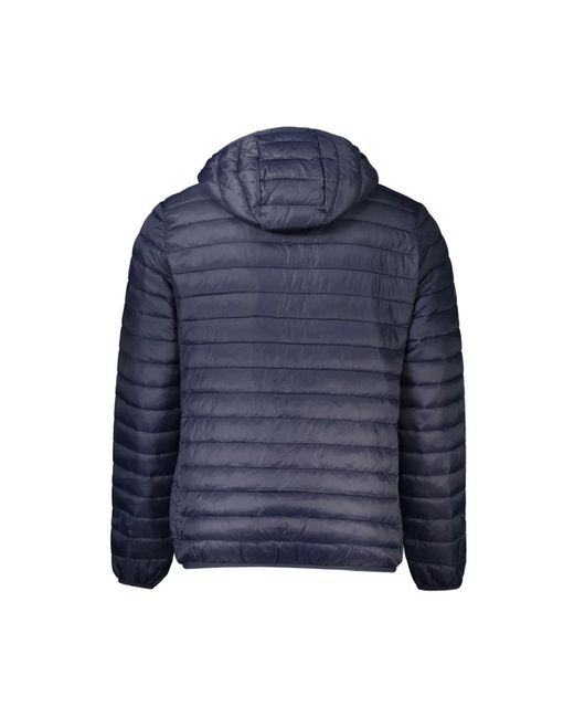 Roberto Cavalli Jassen ,Blauw ,Gewatteerde Jas Met Stiksels in het Blue voor heren