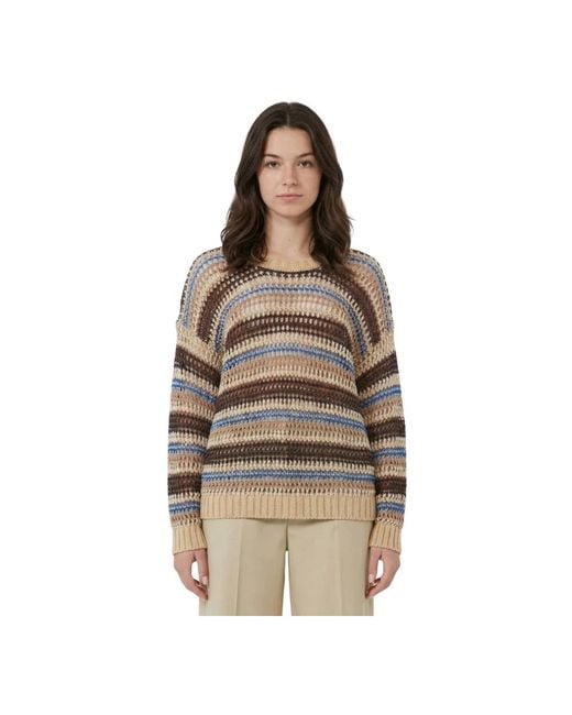 Weekend by Maxmara Brown Round-Neck Knitwear