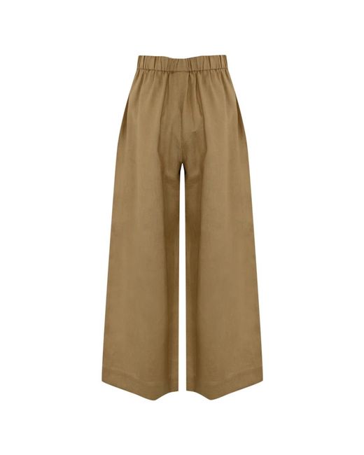 Max Mara Wide Trousers in het Natural