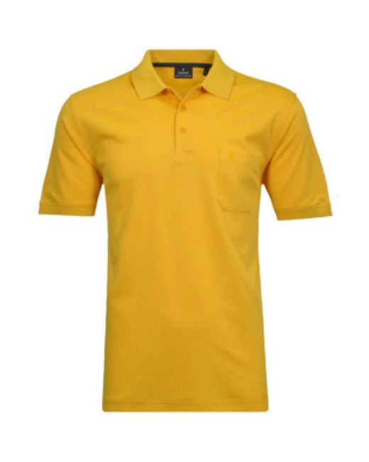 RAGMAN Polo in het Yellow voor heren