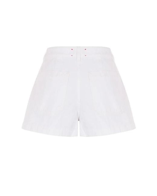 Seafarer White Short Shorts